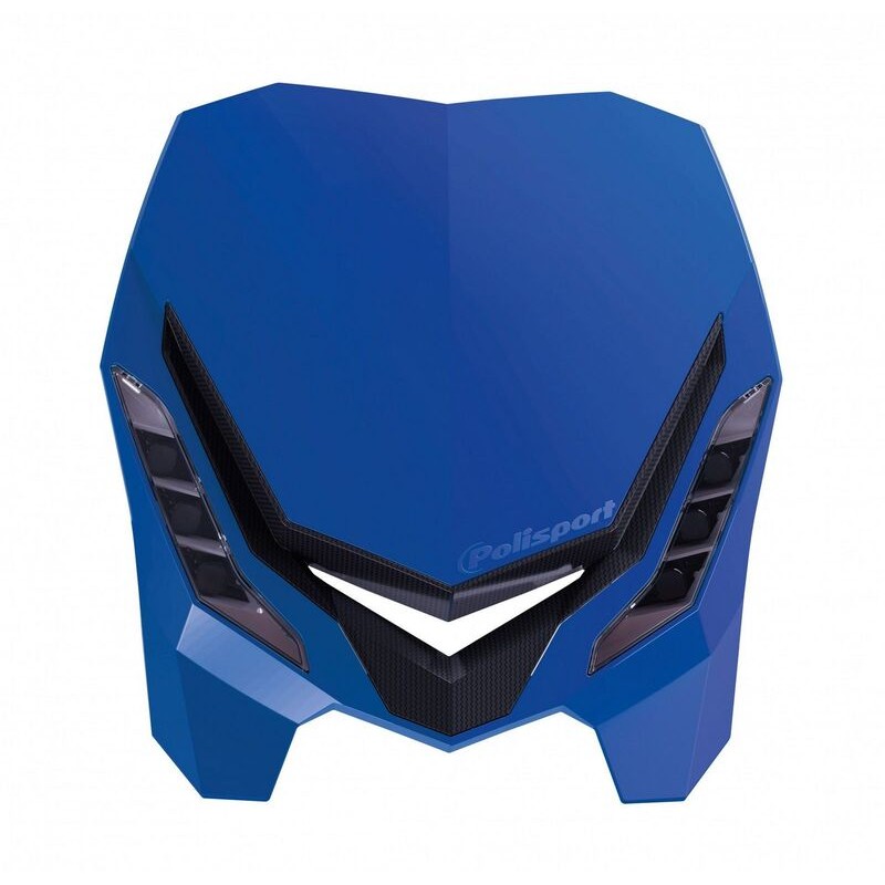 Careta con faro POLISPORT E-Blaze azul