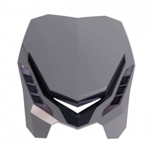 Careta con faro POLISPORT E-Blaze gris