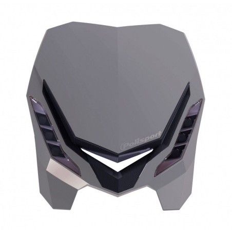 Careta con faro POLISPORT E-Blaze gris