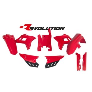 Kit de plástica RACETECH (6 piezas) - Rojo