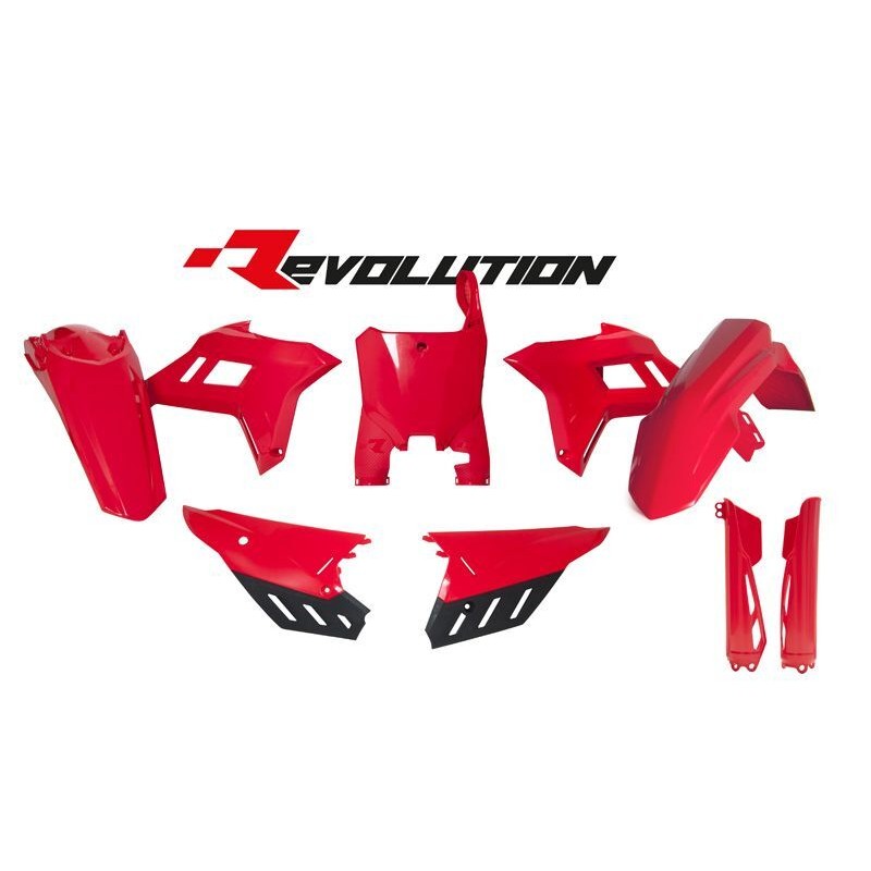 Kit de plástica RACETECH (6 piezas) - Rojo