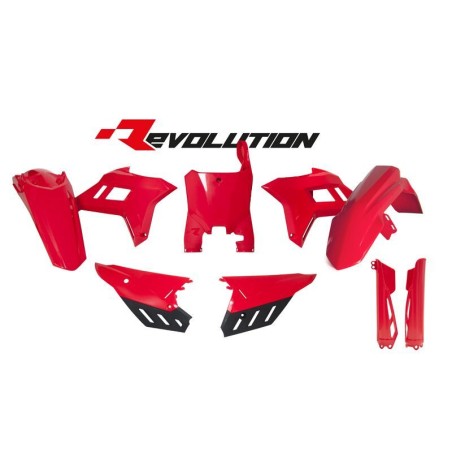 Kit de plástica RACETECH (6 piezas) - Rojo