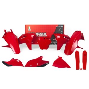 Kit de plástica RACETECH (7 piezas) - Rojo