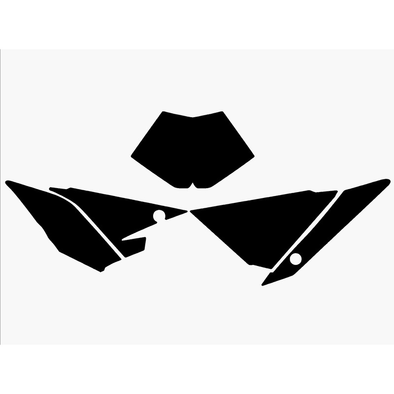 Juego adhesivos porta números BLACKBIRD - Beta RR 2T / 4T