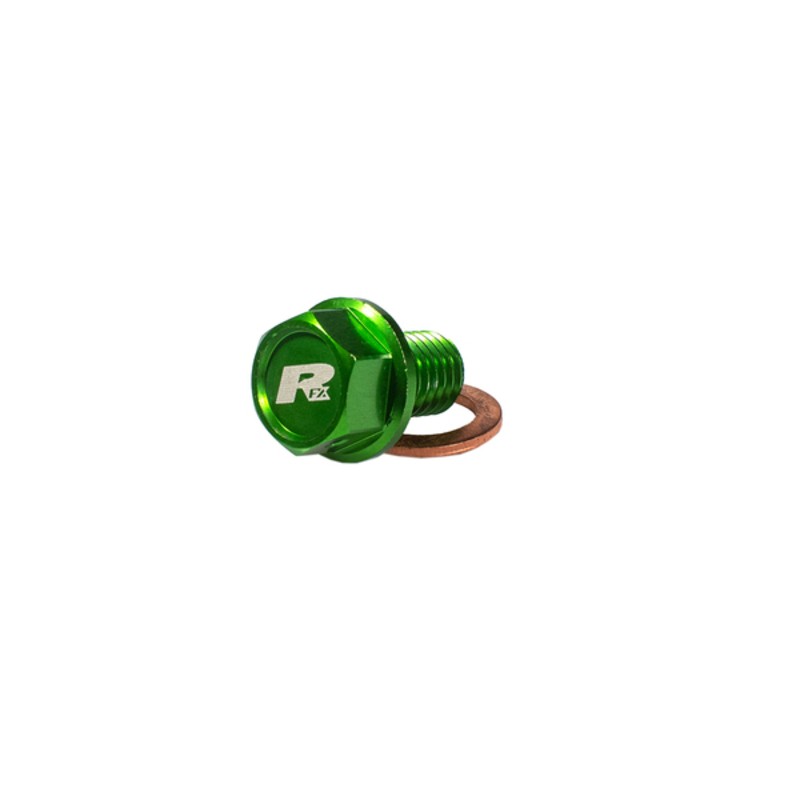 Tapón de vaciado magnético RFX Pro (verde) [M8 x 16 mm x 1,5] - Kaw...