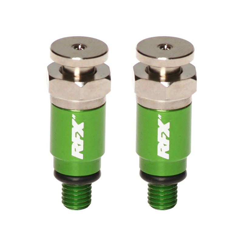 Purgadores de aire de horquilla RFX Pro M5 x 0,8 (verde) Kayaba/Showa