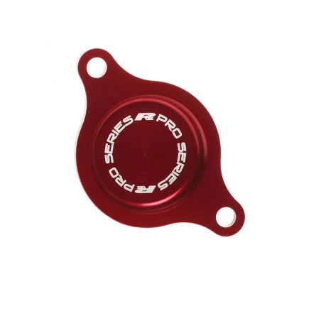 Tapa del filtro de aceite RFX Pro (rojo) - Honda CRF450
