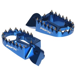 Estriberas de aluminio CNC para trial RFX Pro (azul) Universal - Ga...