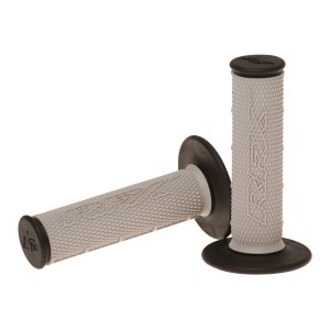 Puños compuestos dobles RFX Pro Series con extremos negros (gris/ne...