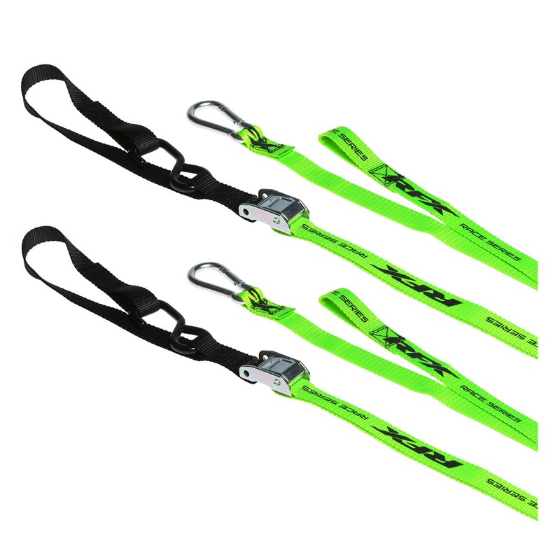 Correas de amarre RFX Race Series 1.0 (Hi-Viz/negro) con bucle adic...