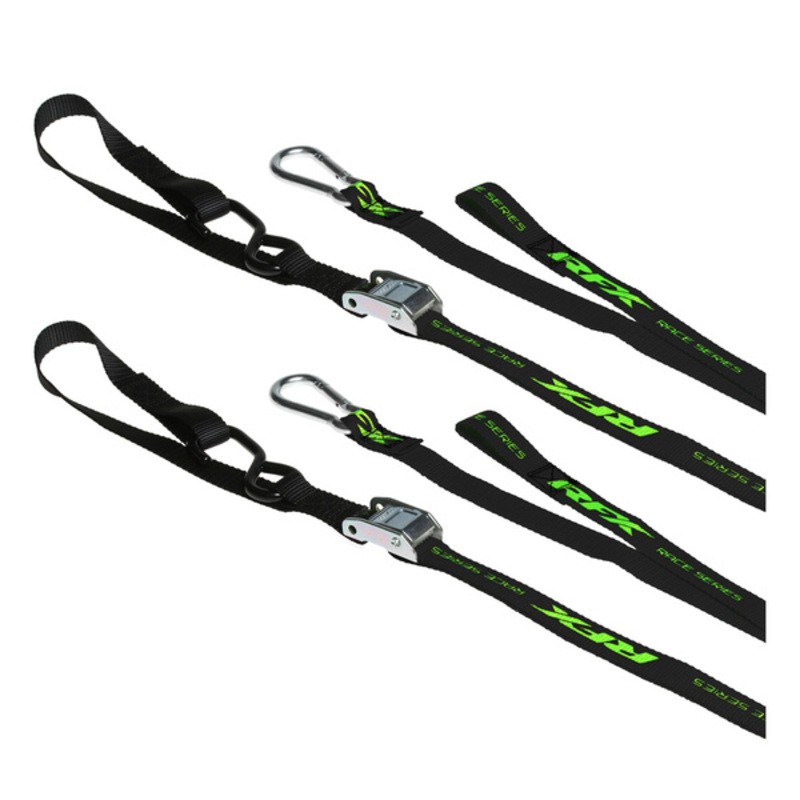 Correas de amarre RFX Race Series 1.0 (negro/Hi-Viz LE) con bucle a...