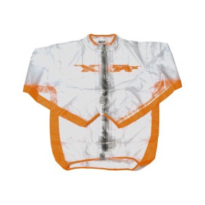 Chaqueta impermeable RFX Sport (transparente/naranja), talla joven ...