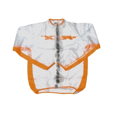 Chaqueta impermeable RFX Sport (transparente/naranja), talla joven ...