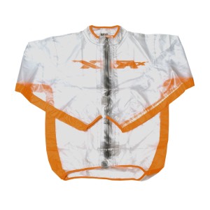 Chaqueta impermeable RFX Sport (transparente/naranja), talla adulto XS