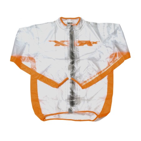 Chaqueta impermeable RFX Sport (transparente/naranja), talla adulto XS