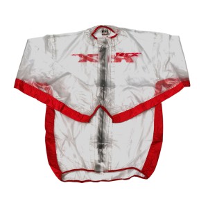 Chaqueta impermeable RFX Sport (transparente/rojo), talla adulto XL