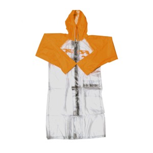 Impermeable RFX Race largo (transparente/naranja), talla adulto med...
