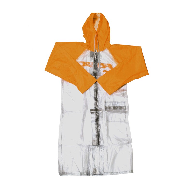 Impermeable RFX Race largo (transparente/naranja), talla adulto med...