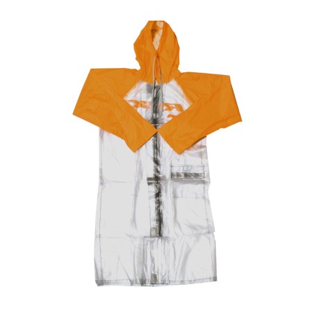 Impermeable RFX Race largo (transparente/naranja), talla adulto med...