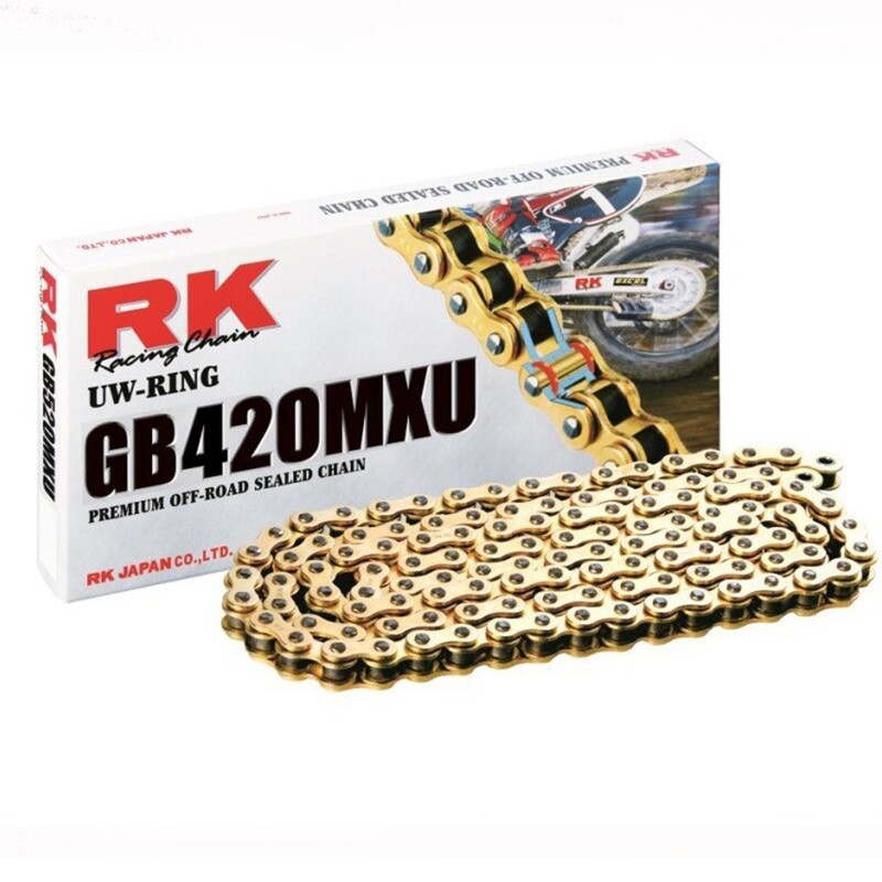 Cadena RK GB420MXU con 146 eslabones oro