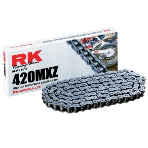 Cadena RK 420MXZ con 128 eslabones negro