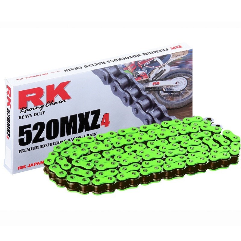 Cadena RK FG520MXZ4 con 116 eslabones verde
