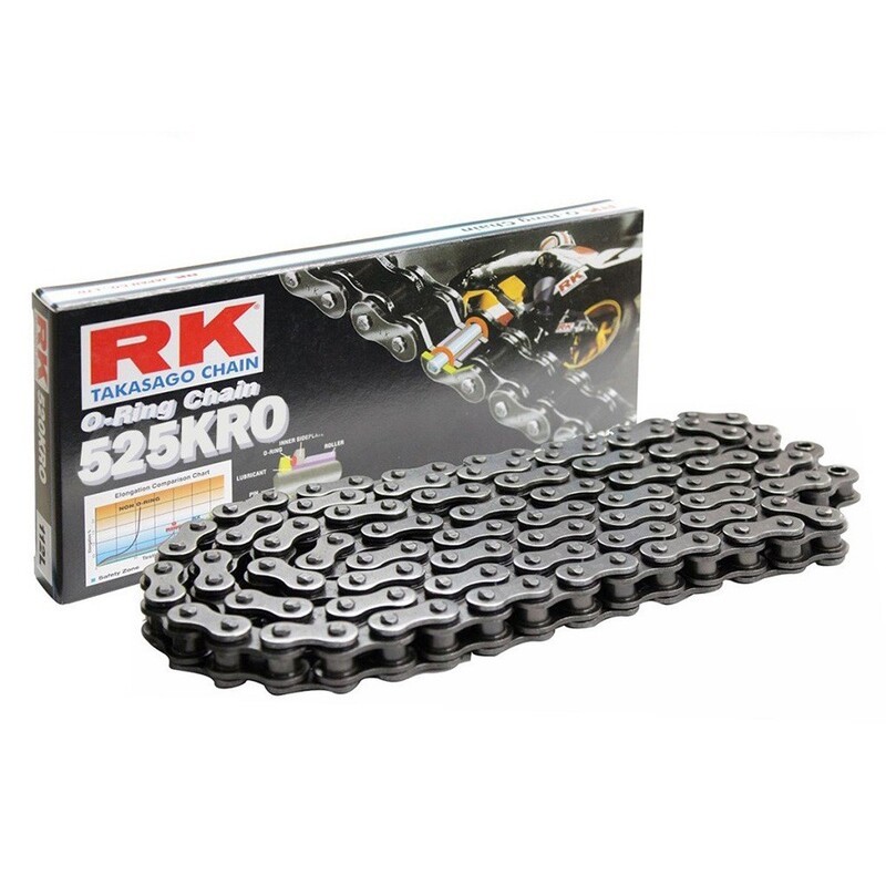 Cadena RK 525KRO con 104 eslabones negro