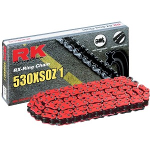 Cadena RK FR530XSOZ1 con 114 eslabones rojo