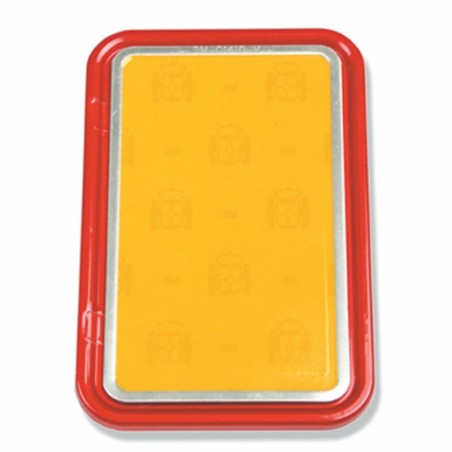 Placa porta matricula scooter rojo V PARTS