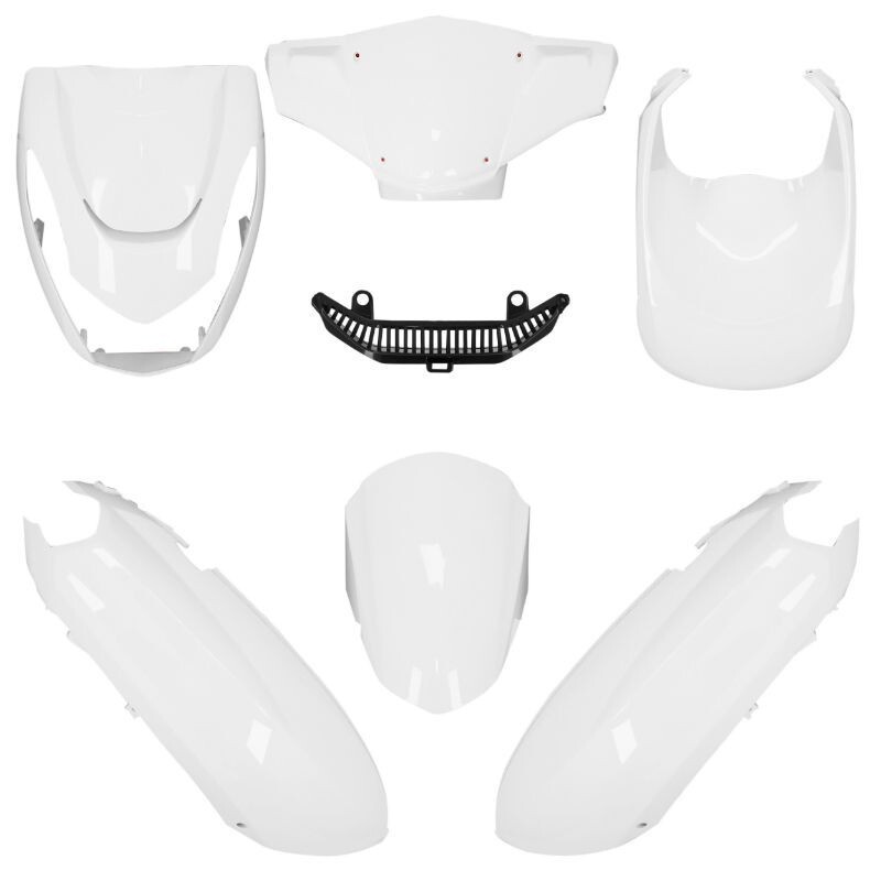 Kit de carenados O PARTS blanco brillo - Peugeot Kisbee (10-)