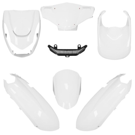 Kit de carenados O PARTS blanco brillo - Peugeot Kisbee (10-)