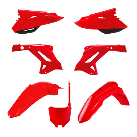 Kit plástica POLISPORT MX Restyling rojo - Honda CR125 / 250