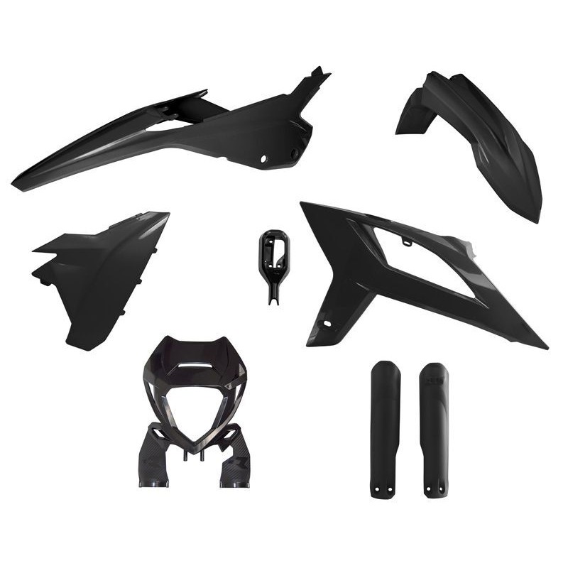 Kit de plástica RACETECH (6 piezas) - Negro