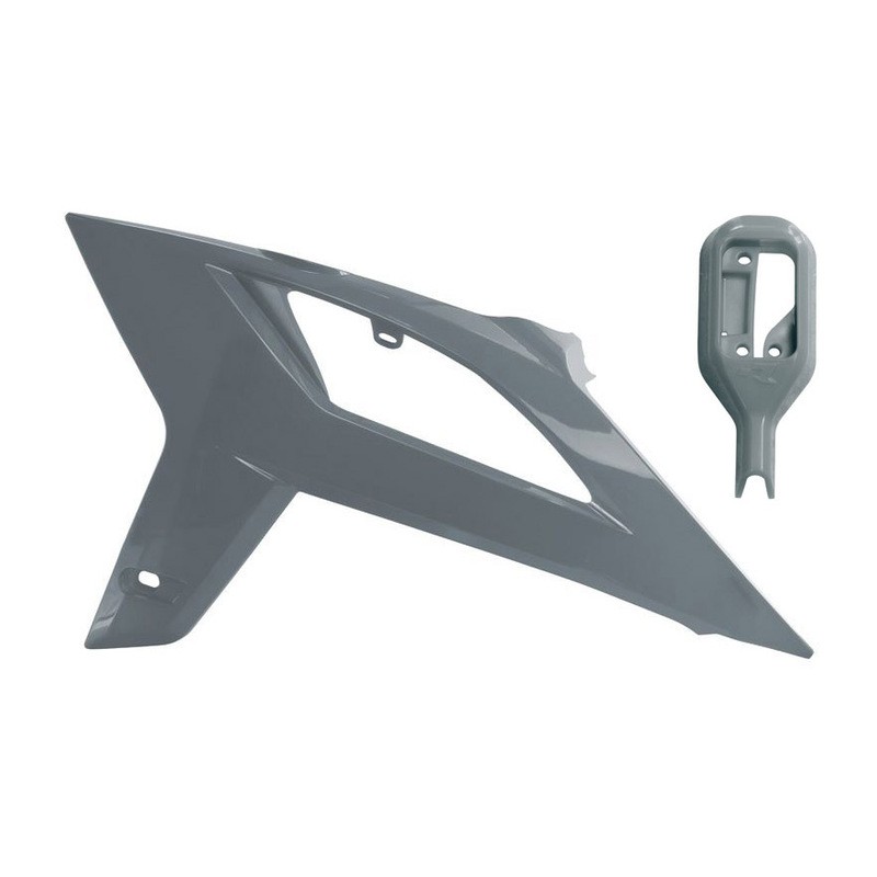 Portanúmeros delantero RACETECH - gris