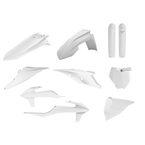 Kit de plásticos POLISPORT blanco - KTM SX/SX-F