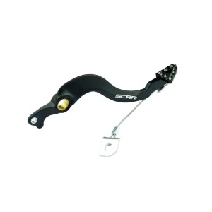 Pedal de freno trasero SCAR - Negro