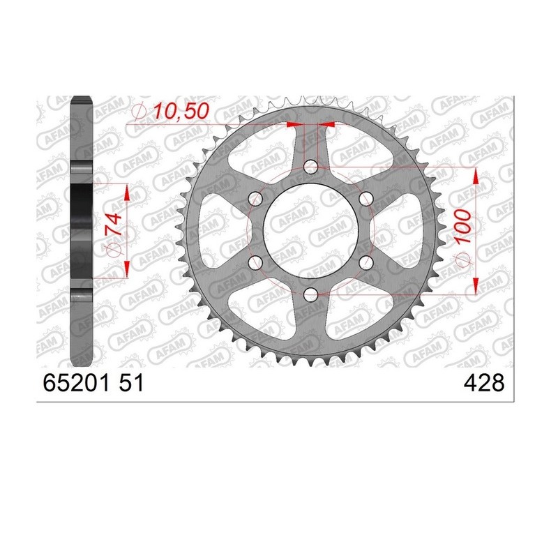Corona AFAM acero 65201 - Paso 428