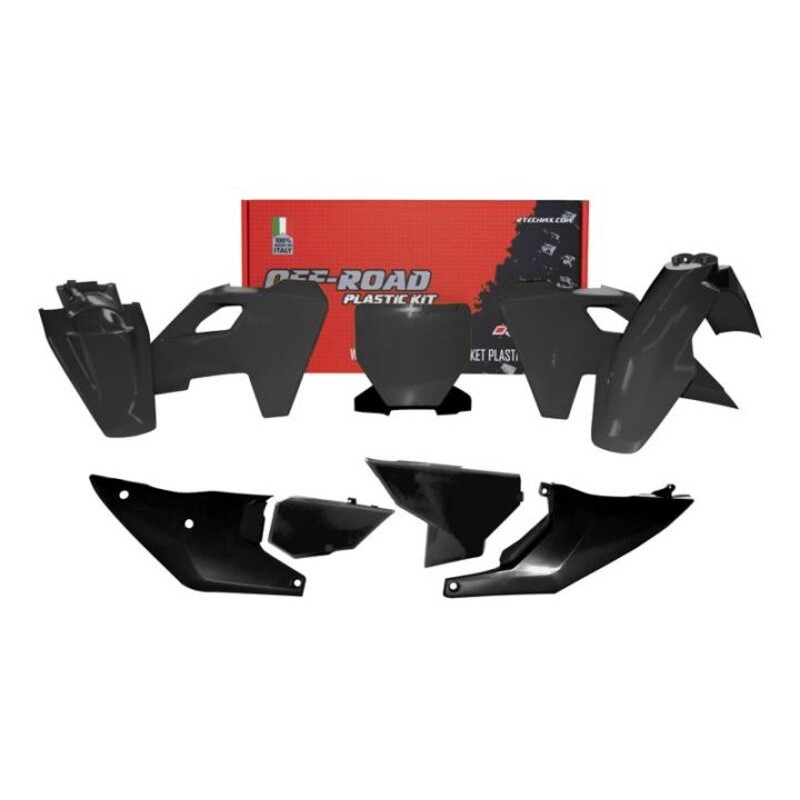Kit de plástica RACETECH (7 piezas) - Negro