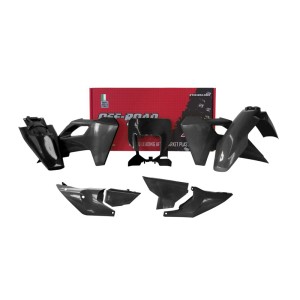 Kit de plástica RACETECH (7 piezas) - Negro