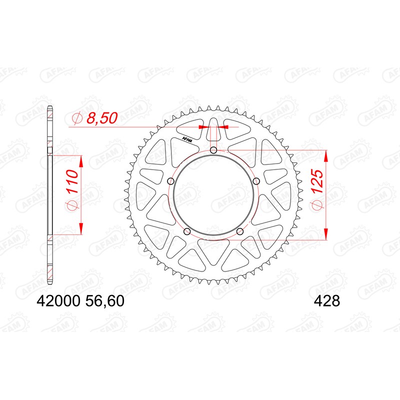 Corona AFAM aluminio 42000