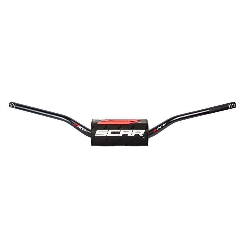 Manillar SCAR O² New CRF/KX Ø28,6mm - Negro / Protector negro