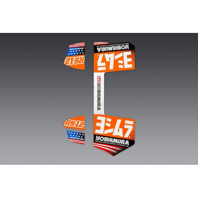 Juego de adhesivos YOSHIMURA RS-12 - Naranja
