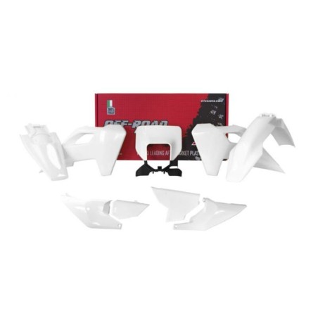 Kit de plástica RACETECH (7 piezas) - Blanco