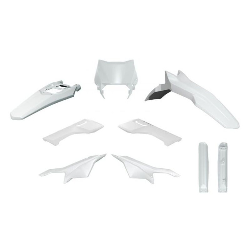 Kit de plástica RACETECH (6 piezas) - Blanco