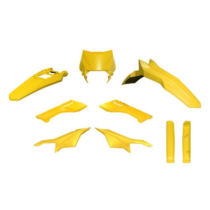 Kit de plástica RACETECH (6 piezas) - Amarillo