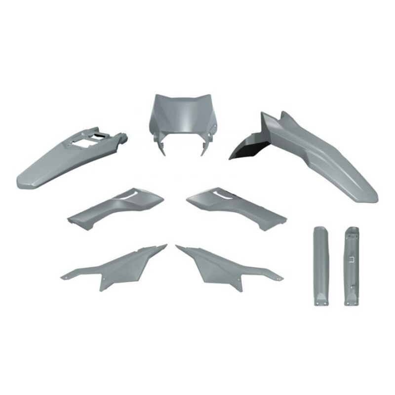 Kit de plástica RACETECH (6 piezas) - Gris