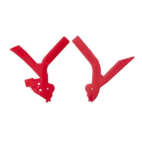 Protectores de chasis RACTECH Bimaterial - Rojo