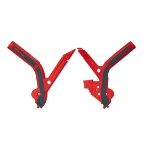 Protectores de chasis RACTECH Bimaterial - Rojo / Negro