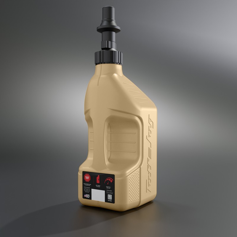 Garrafa de gasolina TUFF JUG beige con tapón Ripper G3 - 2,5G/10L