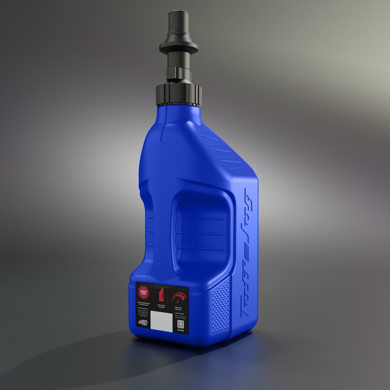 Garrafa de gasolina TUFF JUG azul con tapón Ripper G3 - 2,5G/10L